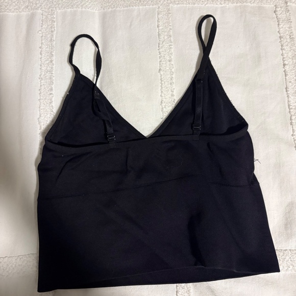Dynamite V-Neck Ribbed Tank — Black (XS) - Picture 3 of 3